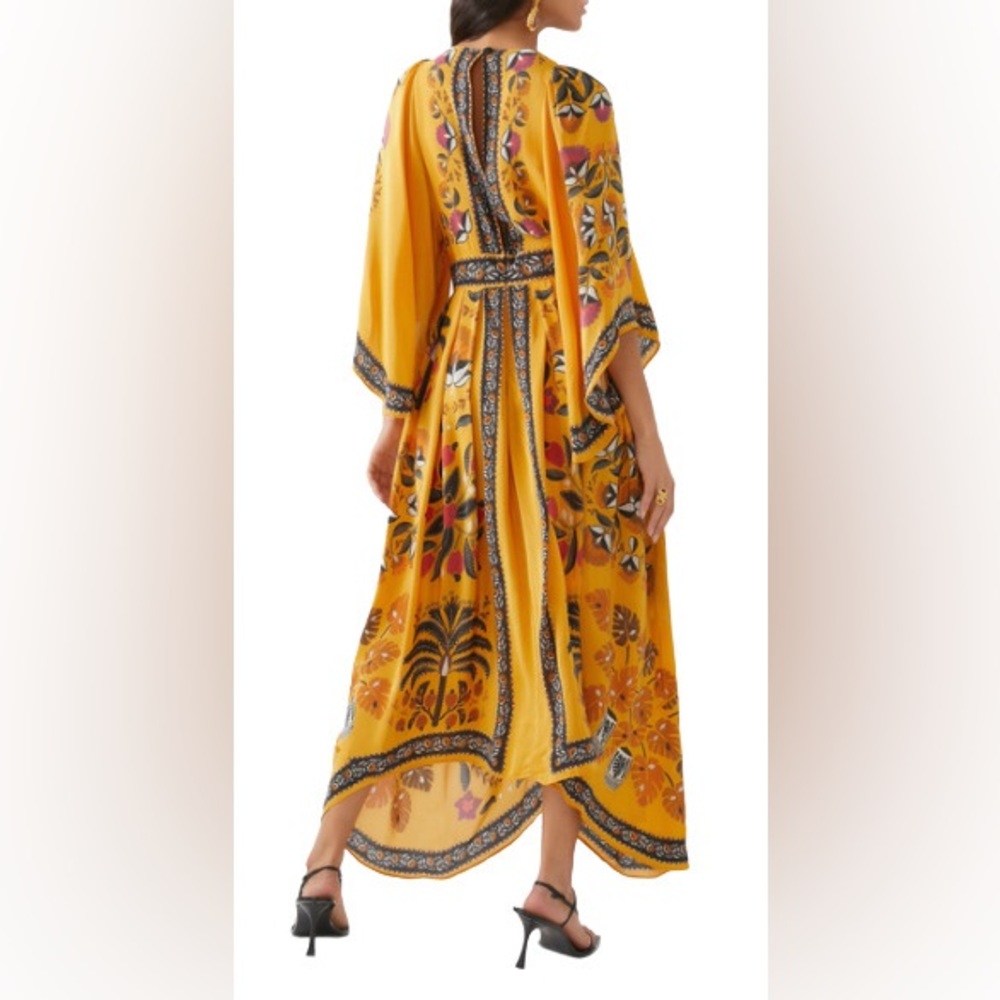 NWT FARM Rio Tropical Tapestry Kaftan Dress - Picture 7 of 12
